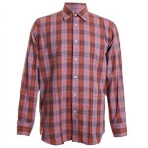 NEW CALDER CARMEL men's luxe ember flannel shirt in carmel